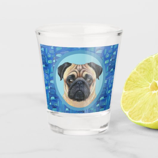 Leuk Uniek Uw Huisdier Hond Puppy Custom Foto Shot Glas (Voorkant)