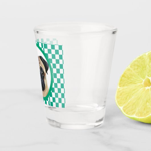 Leuk Uniek Uw Huisdier Hond Puppy Custom Foto Shot Glas (Rechts)