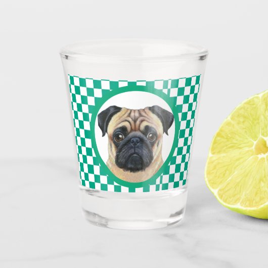 Leuk Uniek Uw Huisdier Hond Puppy Custom Foto Shot Glas (Voorkant)