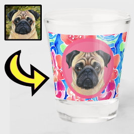 Leuk Uniek Uw Huisdier Hond Puppy Custom Foto Shot Glas