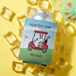 Leuk Unieke Custom Golf Cart Monogram Naam Blikjeskoeler