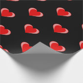 Leuk Valentijnsdag hartpatroon Cadeaupapier (Hoek)