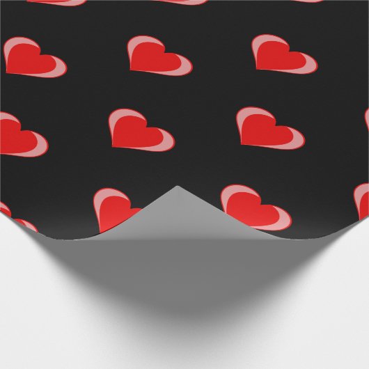 Leuk Valentijnsdag hartpatroon Cadeaupapier (Hoek)