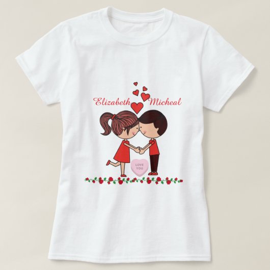 Leuk Valentijnsshirt T-shirt (Design voorkant)