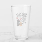 Leuk Vampier-thema Halloween ontwerp Glas (Achterkant)
