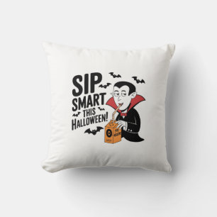 Leuk Vampier-thema Halloween ontwerp Kussen