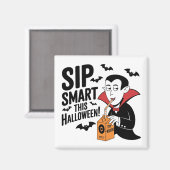 Leuk Vampier-thema Halloween ontwerp Magneet (Voorkant / Achterkant)