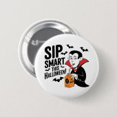 Leuk Vampier-thema Halloween ontwerp Ronde Button 5,7 Cm (Voorkant /achterkant)