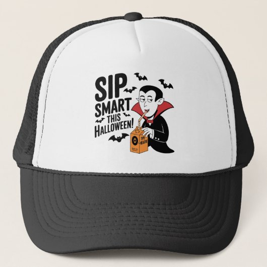 Leuk Vampier-thema Halloween ontwerp Trucker Pet (Voorkant)