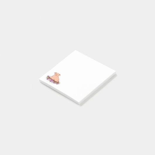 Leuk varken briefpapier sticky notes (Schuin)