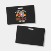 Leuk Varken Kip Koe BBQ Bbq Chef Koek Koken Badge (Voor- en achterkant)