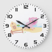 Leuk varken op Boerderij met schuur en hek Grote Klok (Voorkant)