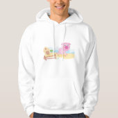 Leuk varken op Boerderij met schuur en hek Hoodie (Voorkant)