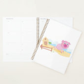 Leuk varken op Boerderij met schuur en hek Planner (Display)