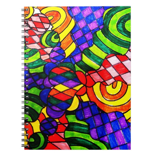 Leuk veelkleurig notitieboek (Voorkant)