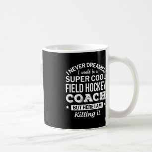 Leuk veld hockey coach cadeau koffiemok