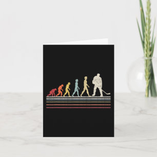 Leuk veld hockey evolutie van Man sport retro Vint Kaart
