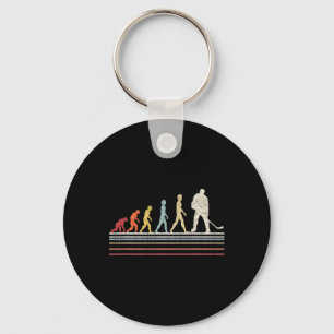 Leuk veld hockey evolutie van Man sport retro Vint Sleutelhanger