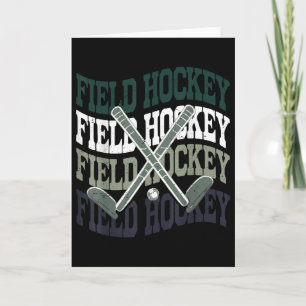 Leuk veldhockeyshirt tiener meisje jeugd zus moede kaart