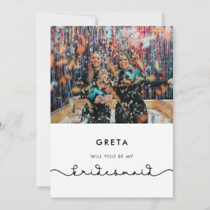 Leuk verbindend hart Bruidsmeisje voorstel kaart