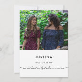 Leuk verbindend hart Maid of Honor UK voorstel Kaart (Voorkant)