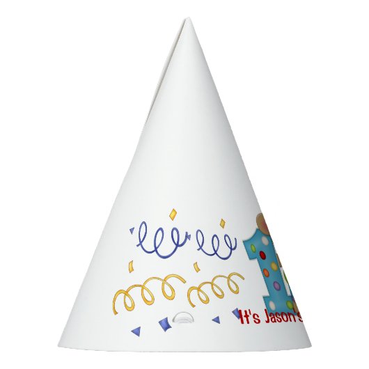 Leuk Verjaardag Beer Leeftijd 1 Feesthoedjes (Links)