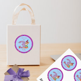 Leuk Verjaardag Beer Leeftijd 3 Ronde Sticker