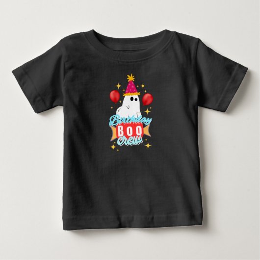 Leuk Verjaardags Boo Crew Spoken T-Shirt (Voorkant)