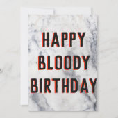 leuk verjaardagsfeest grappige marmer kaart (Voorkant)