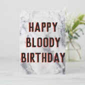 leuk verjaardagsfeest grappige marmer kaart (Staand voorkant)