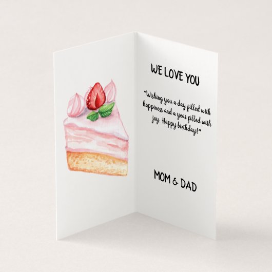 Leuk Verjaardagsfeest Wenskaart ontwerp Kaart (Binnen)