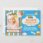 Leuk verjaardagsfeestje 2-zijdige uitnodigings Kaa Kaart (Voorkant)