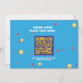 Leuk verjaardagsfeestje 2-zijdige uitnodigings Kaa Kaart (Achterkant)