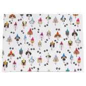 Leuk verjaardagsfeestje Honden patroon Groot Cadeauzakje (Voorkant)