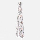 Leuk verjaardagsfeestje Honden patroon Stropdas (Achterkant)