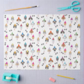 Leuk verjaardagsfeestje Honden patroon Tissuepapier (Craft)