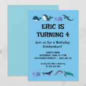 Leuk verjaardagsfeestje voor kinderen kaart (Voorkant / Achterkant)