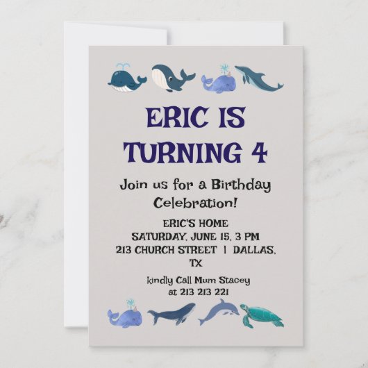 Leuk verjaardagsfeestje voor kinderen kaart (Voorkant)