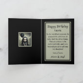 Leuk verjaardagsmeisje met aanpasbare ballon kaart (Binnen)