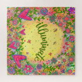 Leuk Verlicht harten Bloemen Schattigee Inspirivit Legpuzzel (Horizontaal)