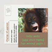 Leuk Verplaatsen Wijzigen Nieuwe adresaankondiging Aankondigingskaart (Voorkant / Achterkant)