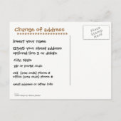 Leuk Verplaatsen Wijzigen Nieuwe adresaankondiging Aankondigingskaart (Achterkant)