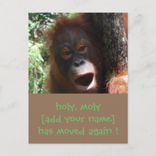 Leuk Verplaatsen Wijzigen Nieuwe adresaankondiging Aankondigingskaart (Voorkant)