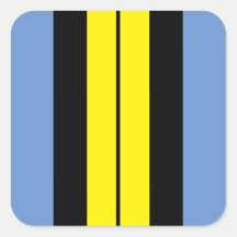 Leuk Vet Geel Zwart Lichtblauw Racing Stripes