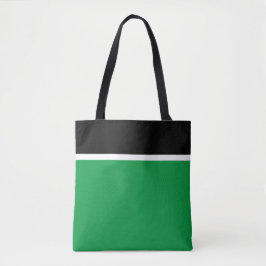 Leuk vet zwart wit bovenste strepen op Kelly Green Tote Bag