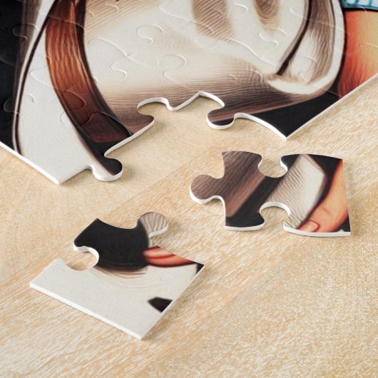 Leuk Vintage Country Meisje Legpuzzel (Zijkant)