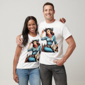 Leuk Vintage Country Meisje T-shirt (Unisex)