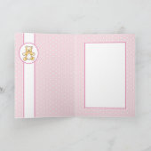 Leuk vintage teddy baby shower kaart (Binnen)