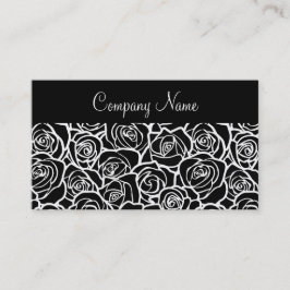 Leuk Vintage zwart-wit rozenVisitekaartje Visitekaartje