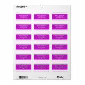 Leuk Violet retour adres label (Full Sheet)